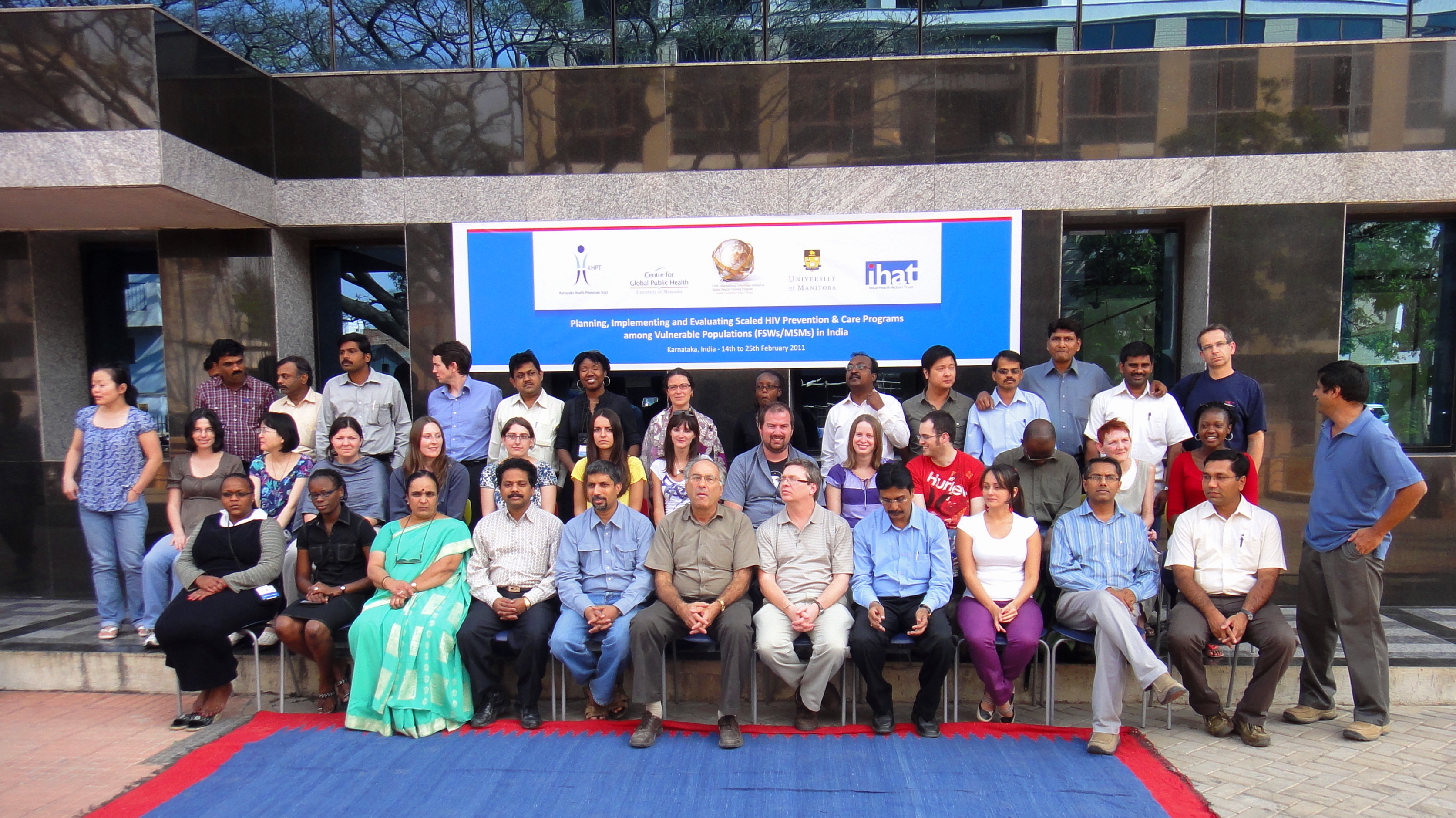 A group picture of all those attending the major course offering in Bangalore, India in February 2011.